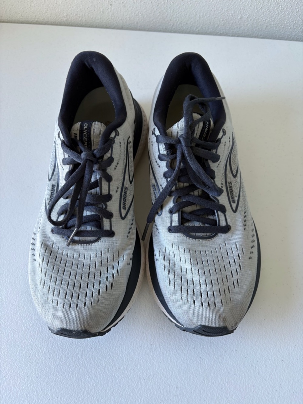 Brooks Glycerin 19 Size Women 9 Navy & Gray‎ Activewear Running Walking Comfort - Picture 5 of 13